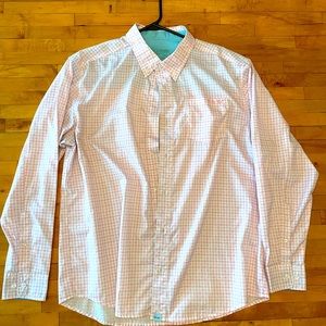 Huk Pink Buttoned Down Casual Shirt